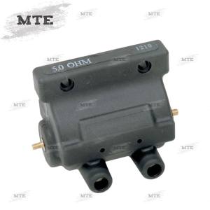 Zündspule Coil Dual Fire 5 Ohm passend für Harley FL FLH FX FXE XL schwarz ersetzt OEM 31609-65