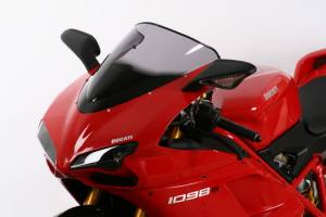 MRA  Racingscheibe  DUCATI  1198  /  S  H6/H7  -  schwarz