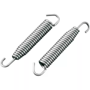 2 x Auspufffeder 38 mm Edelstahl mit schwenkbarem Haken passend für KTM EXC SX