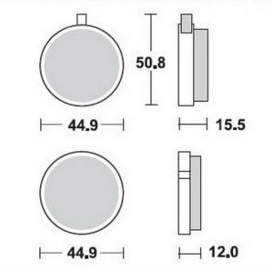 Bremsbeläge  Lucas TRW  MCB 014