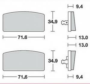 Bremsbeläge  Lucas TRW  MCB 017 MCB017 MCB17