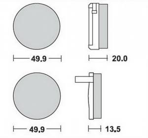 Bremsbeläge  Lucas TRW  MCB 032