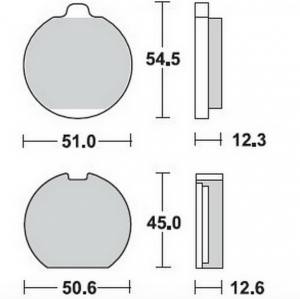 Bremsbeläge  Lucas TRW  MCB 094