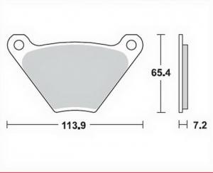 Bremsbeläge  Lucas TRW  MCB 096