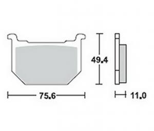 Bremsbeläge  Lucas TRW  MCB 509