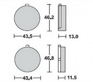 Bremsbeläge  Lucas TRW  MCB 514