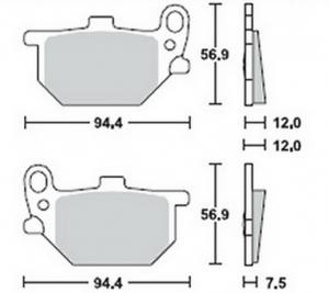 Bremsbeläge  Lucas TRW  MCB 520