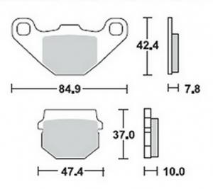 Bremsbeläge  Lucas TRW  MCB 522