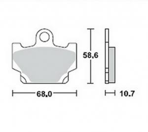 Bremsbeläge  Lucas TRW  MCB 524 LF
