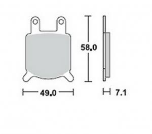 Bremsbeläge  Lucas TRW  MCB 536