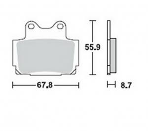 Bremsbeläge  Lucas TRW  MCB 541 SH