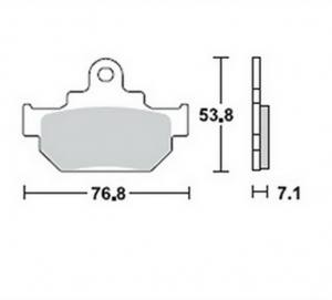 Bremsbeläge  Lucas TRW  MCB 550 LF