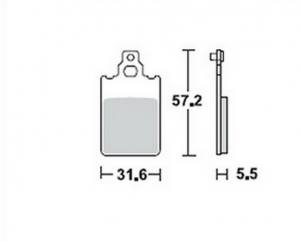 Bremsbeläge  Lucas TRW  MCB 578