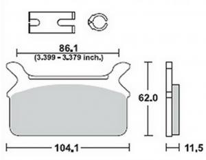 Bremsbeläge  Lucas TRW  MCB 580