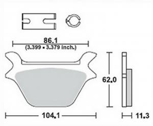 Bremsbeläge  Lucas TRW  MCB583