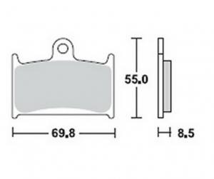 Bremsbeläge  Lucas TRW  MCB 595 CRQ