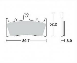 Bremsbeläge  Lucas TRW  MCB 659 SV