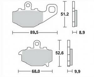 Bremsbeläge  Lucas TRW  MCB 662 SH