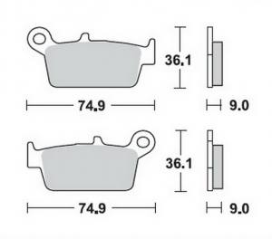 Bremsbeläge  Lucas TRW  MCB 665