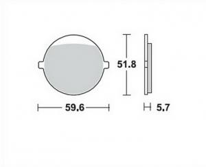 Bremsbeläge  Lucas TRW  MCB 676