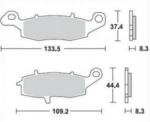 Bremsbeläge  Lucas TRW  MCB 681 SV