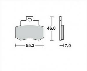 Bremsbeläge  Lucas TRW  MCB 733 LF
