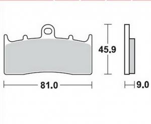 Bremsbeläge  Lucas TRW  MCB 736 CRQ