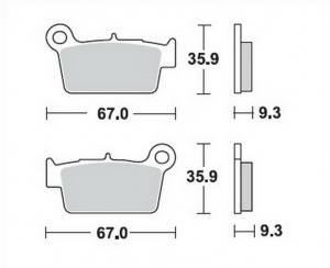 Bremsbeläge  Lucas TRW  MCB 739 RSI