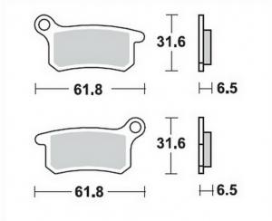 Bremsbeläge  Lucas TRW  MCB 740 SI