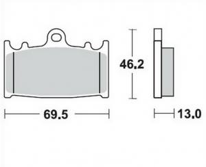 Bremsbeläge  Lucas TRW  MCB 741