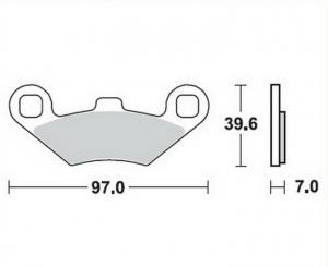 Bremsbeläge  Lucas TRW  MCB 761 SI