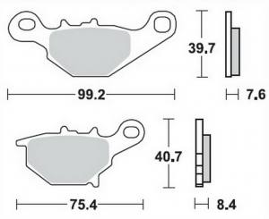 Bremsbeläge  Lucas TRW  MCB 772 RSI