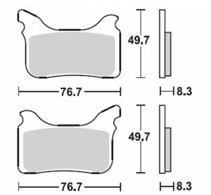 Bremsbeläge  Lucas TRW  MCB 793 RSI