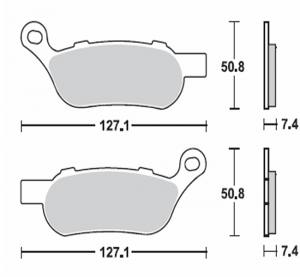 Bremsbeläge  Lucas TRW  MCB 814 SH