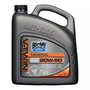 BEL-RAY SAE 20W50 Mineral 4L JASO MA2 V TWIN Lubricant
