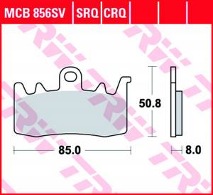 Bremsbelag Lucas TRW  MCB 856 SV MCB856SV
