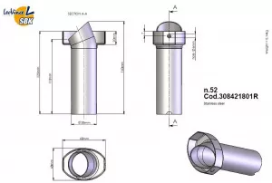 LeoVince Auspuff DB Killer Nr 52 SBK 308421801R Yamaha Suzuki BMW Kawasaki 38mm