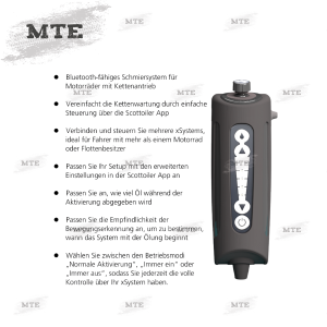 Scottoiler xSystem 3.0+ bluetooth Motorrad Kettenöler
