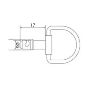 Schnellverschluss schwarz 6 x 17 mm Dreh Bügel Verschluss1