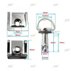 Schnellverschluss Silber 6 x 19 mm Dreh Bügel Verschluss Verkleidungen Motorrad1