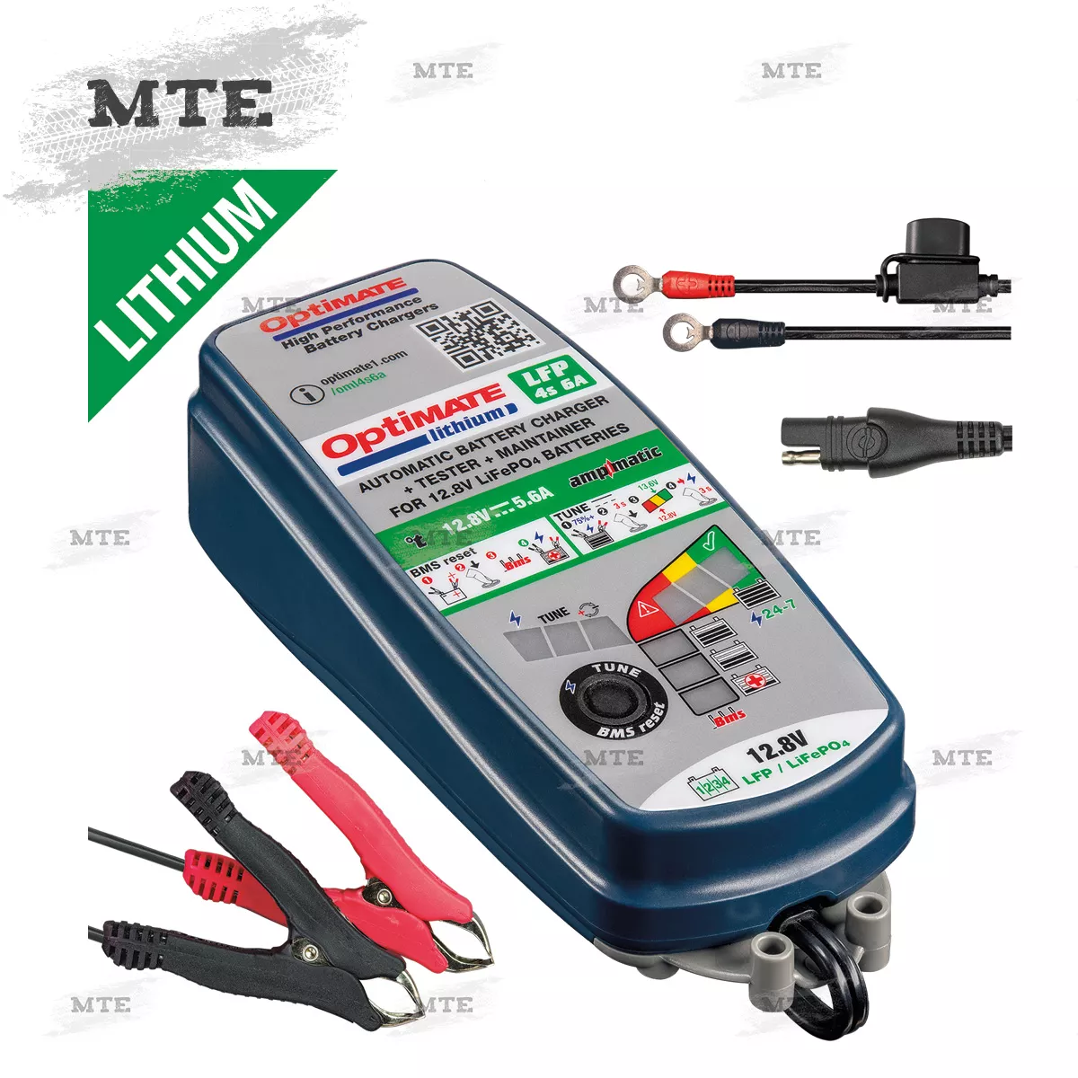 Tecmate Optimate Lithium Ladegerät 12V LiFe LFP TM390