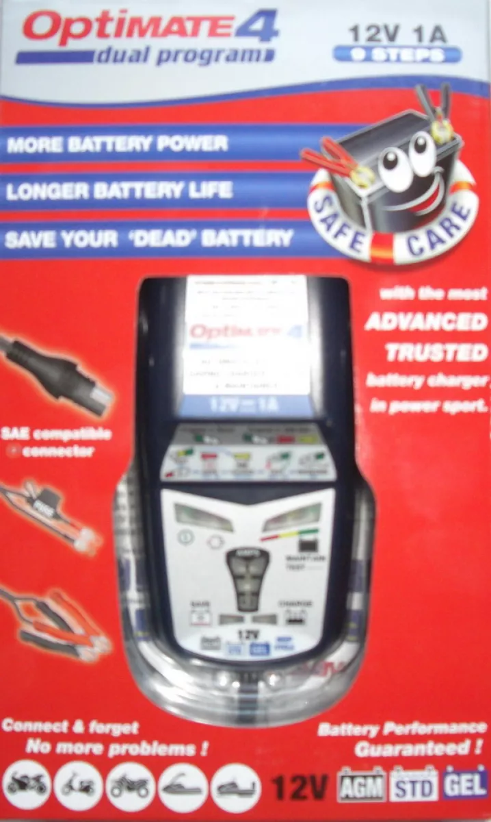 Optimate 4 Dual Program Chargeur de batterie TECMATE TM-340 12v 1A