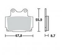 Bremsbeläge Lucas TRW MCB 541