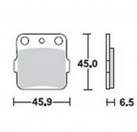 Bremsbeläge  Lucas TRW  MCB 554 SI