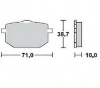 Bremsbeläge  Lucas TRW  MCB 568