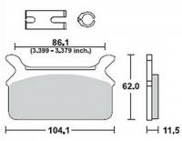 Bremsbeläge  Lucas TRW  MCB 580 LF