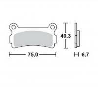 Bremsbeläge  Lucas TRW  MCB613