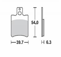 Bremsbeläge  Lucas TRW  MCB 644