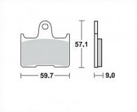 Bremsbeläge  Lucas TRW  MCB 729 SH