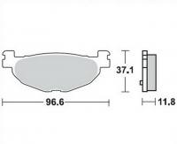 Bremsbeläge  Lucas TRW  MCB 768 LF